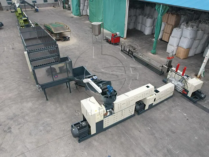 plastic recycling pelletizing line