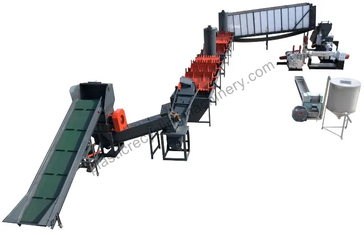 PP PE flake recycling line