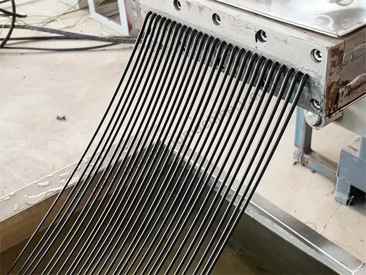 extrusion and strand pelletizing