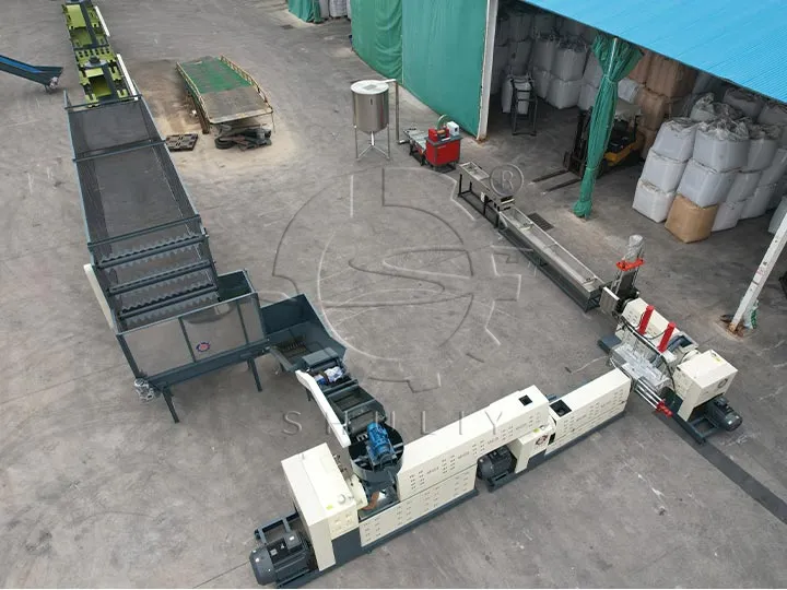 plastic film recycling line