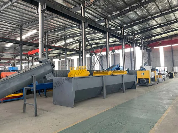 plastic recycling production line