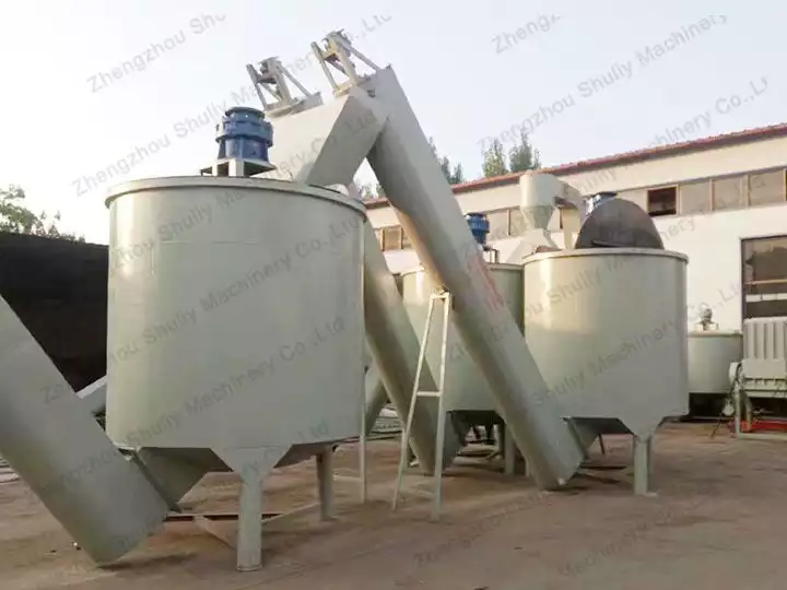 plastic washing tank in plant