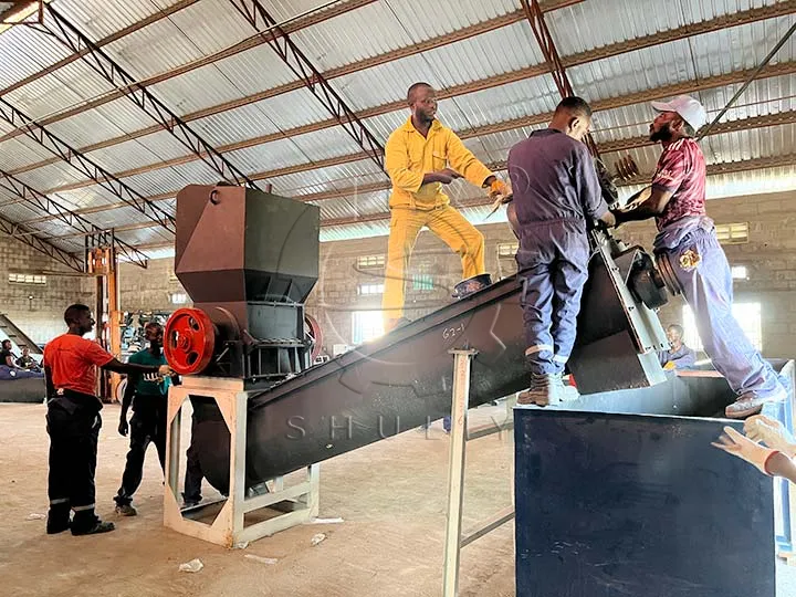 Planta de lavagem de garrafas PET instalada na Nigéria