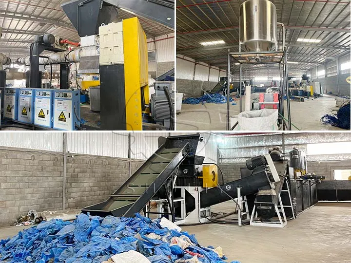 plastic film washing recycling line