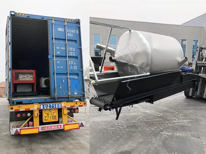 plastic pelletizing line send to Germany