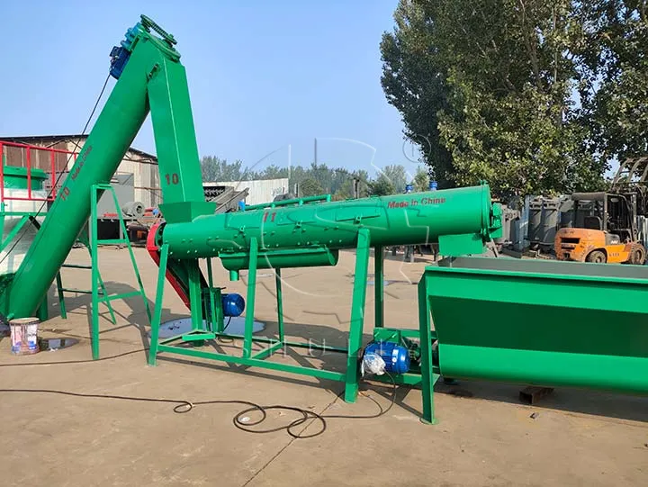 PET bottle crushing washing recycling line