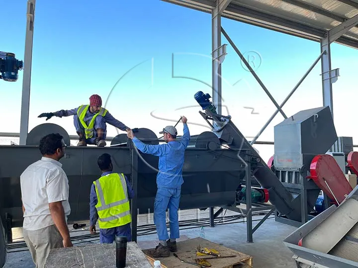 usine de granulation de plastique à Oman