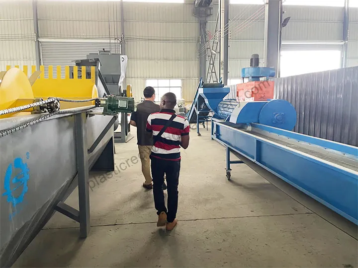 Togolese customer visited the plastic recycling machine