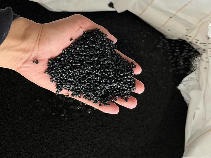 black plastic pellets