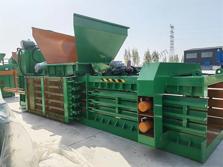 plastic recycling baler machine