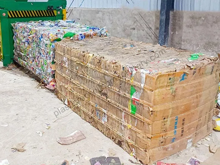 cardboard baling machine