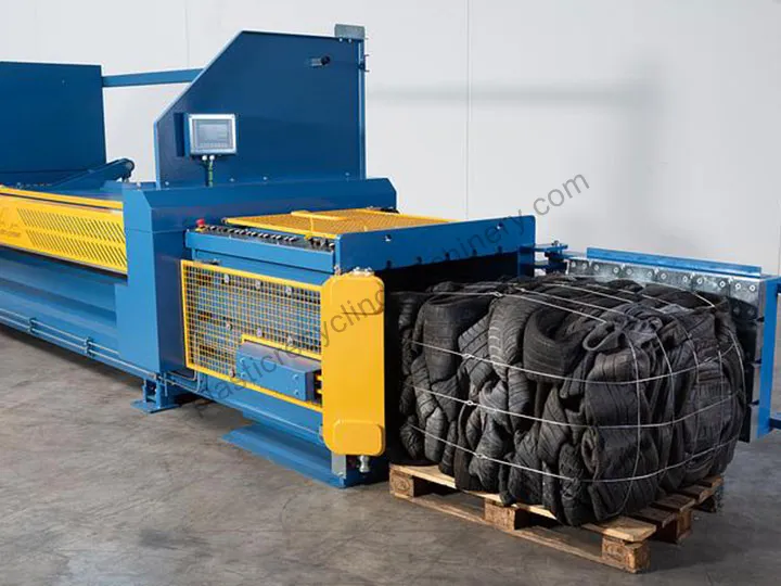 tire baler machine