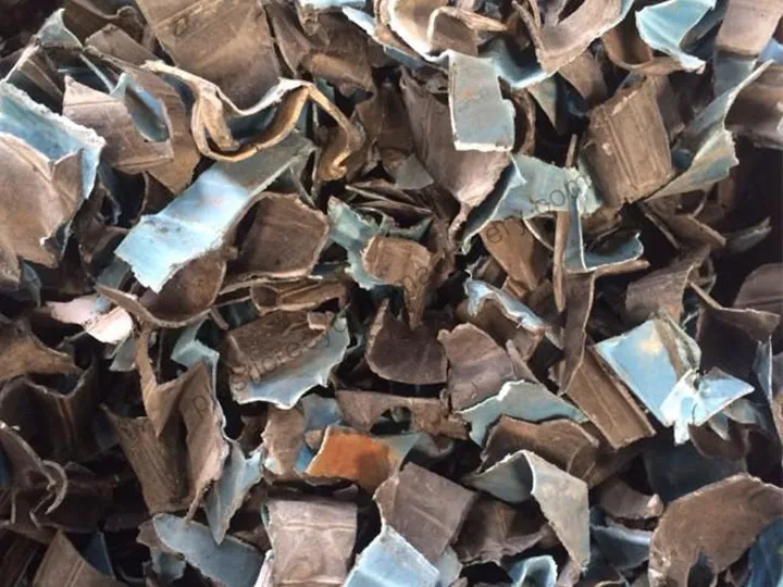 Scrap metal fragments