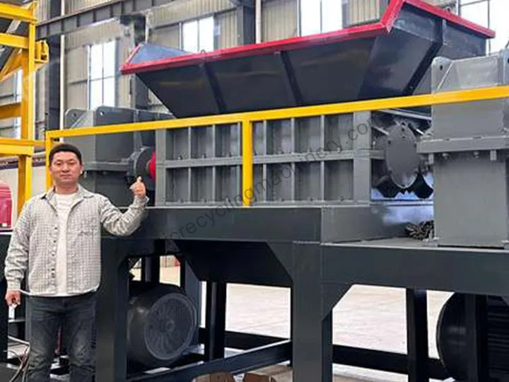 twin shaft shredder machine