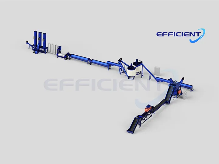 Recyclinganlage für PET-Flaschen