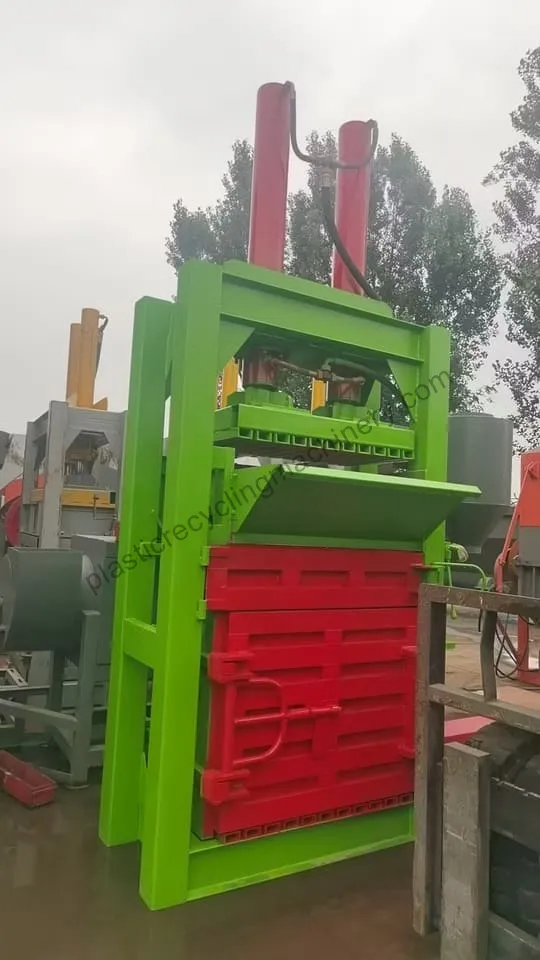 vertical baler machine