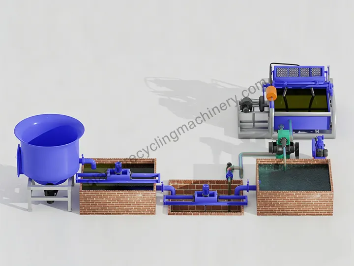 egg tray pulping system